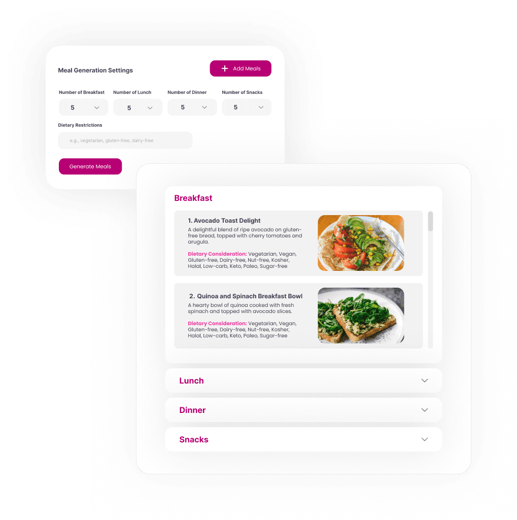 Meal Generation